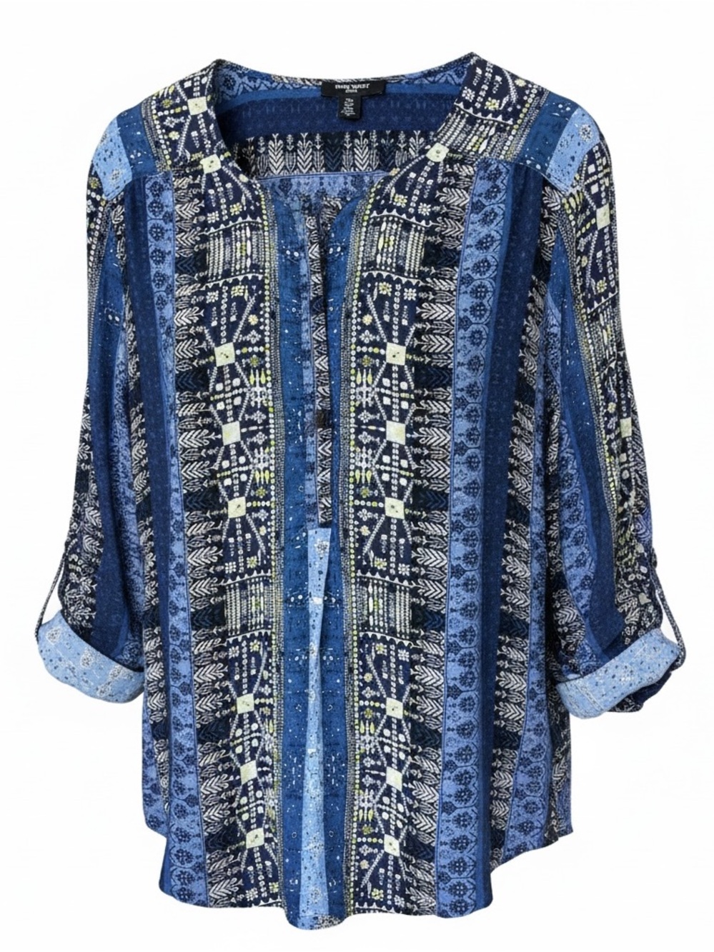 Nine West Jeans Boho Tunic Top XXL
